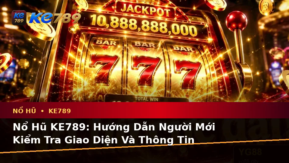Nổ Hũ KE789: Hướng Dẫn Người Mới Kiểm Tra Giao Diện Và Thông Tin Quan Trọng Về Slot, Jackpot Tại ke789pg.love