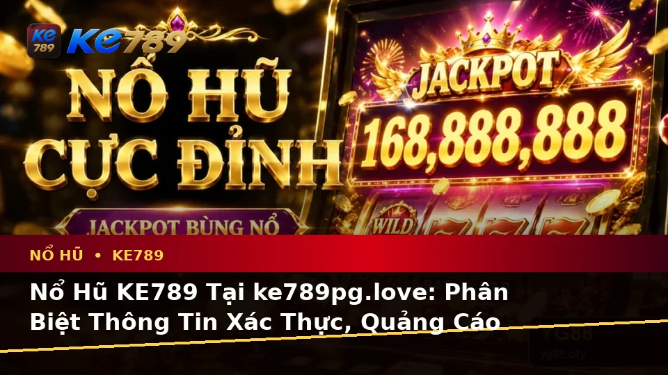 Nổ Hũ KE789 Tại ke789pg.love: Phân Biệt Thông Tin Xác Thực, Quảng Cáo Và Kỳ Vọng Thực Tế Về Slot, Jackpot
