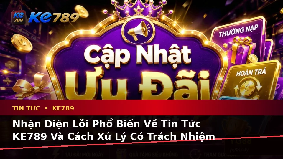 Nhận Diện Lỗi Phổ Biến Về Tin Tức KE789 Và Cách Xử Lý Có Trách Nhiệm – ke789pg.love