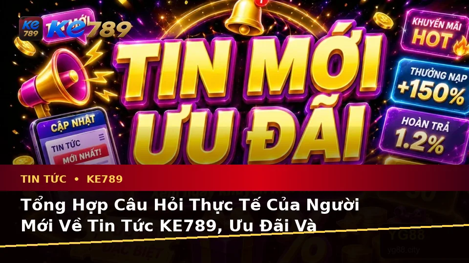 Tổng Hợp Câu Hỏi Thực Tế Của Người Mới Về Tin Tức KE789, Ưu Đãi Và Điều Kiện Khuyến Mãi Tại ke789pg.love