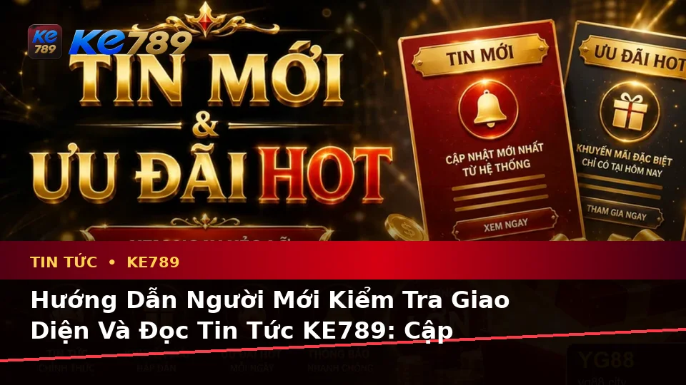 Hướng Dẫn Người Mới Kiểm Tra Giao Diện Và Đọc Tin Tức KE789: Cập Nhật Ưu Đãi, Điều Kiện Khuyến Mãi Tại ke789pg.love