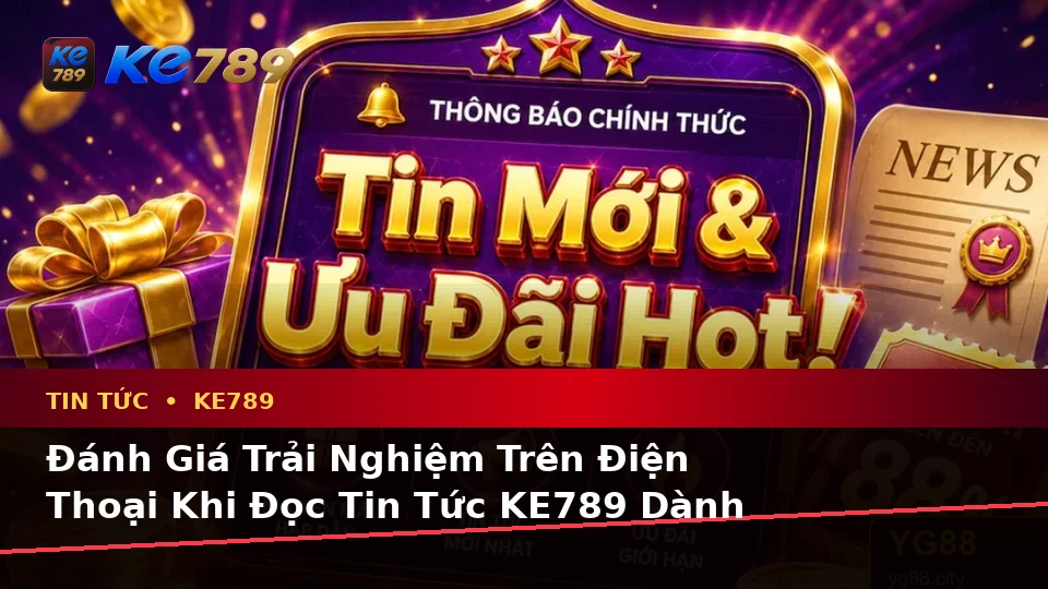 Đánh Giá Trải Nghiệm Trên Điện Thoại Khi Đọc Tin Tức KE789 Dành Cho Người Mới: Cập Nhật Ưu Đãi Và Điều Kiện Khuyến Mãi Tại ke789pg.love