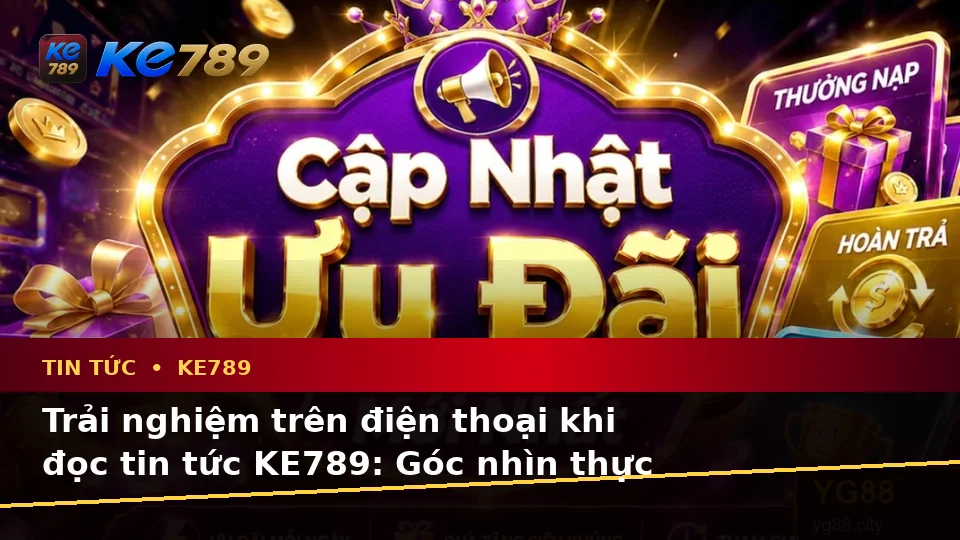 Đánh Giá Trải Nghiệm Trên Điện Thoại Khi Đọc Tin Tức KE789 Dành Cho Người Mới: Cập Nhật Ưu Đãi Và Điều Kiện Khuyến Mãi Tại ke789pg.love