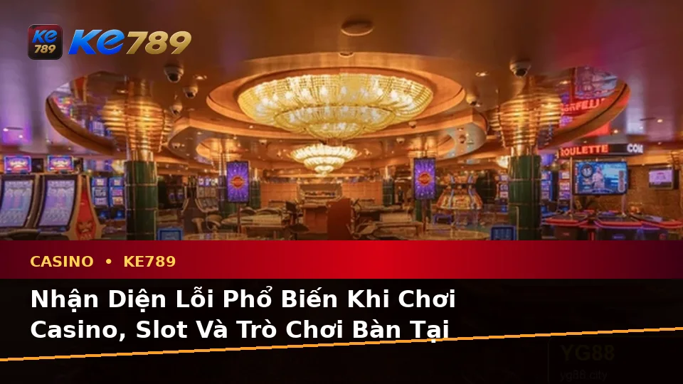 Nhận Diện Lỗi Phổ Biến Khi Chơi Casino, Slot Và Trò Chơi Bàn Tại KE789: Cách Xử Lý Có Trách Nhiệm Dành Cho Người Mới – ke789pg.love