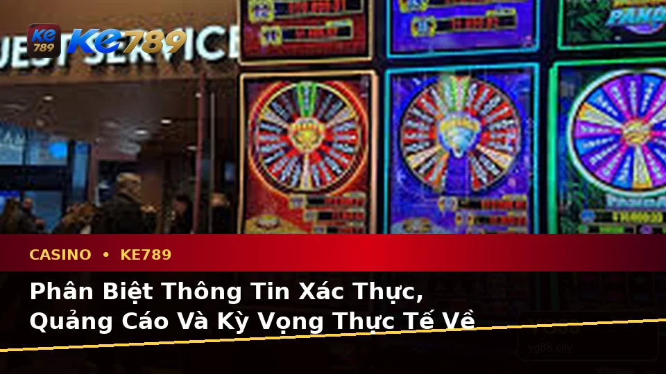 Phân Biệt Thông Tin Xác Thực, Quảng Cáo Và Kỳ Vọng Thực Tế Về Casino KE789 Dành Cho Người Mới – ke789pg.love