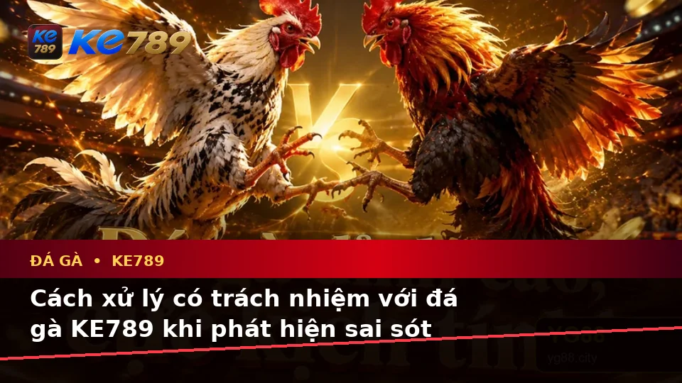 Đá Gà Trực Tuyến KE789: Nhận Diện Lỗi Quản Lý Phiên Chơi Và Cách Xử Lý Có Trách Nhiệm – ke789pg.love