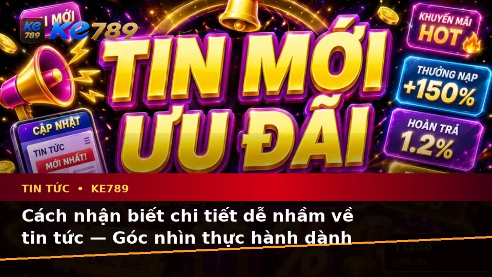Cách nhận biết chi tiết dễ nhầm về tin tức — Góc nhìn thực hành dành cho người mới — KE789