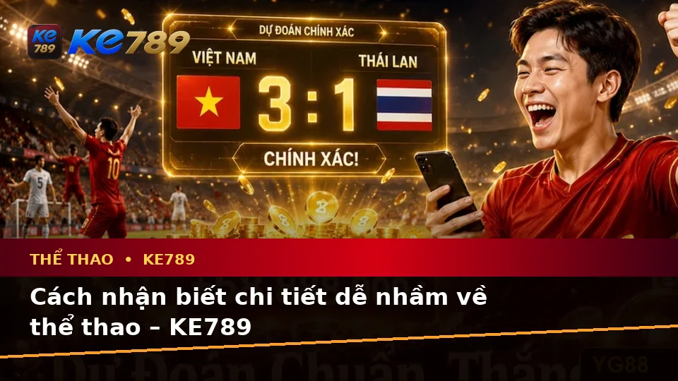 Cách nhận biết chi tiết dễ nhầm về thể thao – KE789